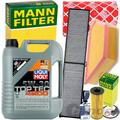 FILTERSET+LIQUI MOLY 5W30 passend für BMW 1er E81 E87 3er E90 91 92 X1 E84