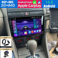 2+64G Android 14 AutoRadio GPS Carplay DSP Kamera Für Audi A4 S4 RS4 B6 B7 DAB+