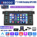 DAB+ Für BMW E46 3er 318 320 325 Autoradio Android 13 GPS Navi 2+64G Carplay KAM