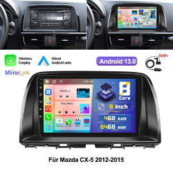 9" Android 13 Autoradio DAB+ GPS Navi BT Für Mazda CX5 CX-5 KE 2012-2016 4+64G