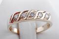 Brillant Diamant Ring 5 Brillanten 585 14K Gelb Gold Gr 54 17,2mm Top! .