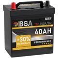 Asia Autobatterie 40Ah 12V Asia Batterie  Plus Links ersetzt 35Ah 32Ah 34Ah 36Ah