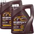 2x5L MANNOL MOTORÖL ENERGY ULTRA JP SAE 5W-20 passend für API SN C5 GF-5 FORD