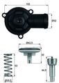 MAHLE Thermostat Kühlmittel BEHR TI 220 87D für VW SKODA SEAT 87 POLO 5 6R1 6C1