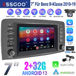 Für Mercedes Benz R-Klasse W251 DAB+ 2+32GB Android 13 Autoradio Carplay GPS KAM