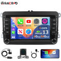 DAB+ 4+64GB CarPlay Android 13 Autoradio GPS Für VW Golf 5 6 Passat Polo Touran