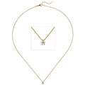 JOBO  "50868" Collier Kette mit Anhänger 585 Gold Gelbgold 1 Diamant Brillant 0,