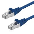 CAT6 Kabel S/FTP PiMF 1/10 Stück Patchkabel DSL LAN Netzwerkkabel blau 0,25m-20m