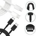 Lade Daten Kabel USB-C auf USB-C 1m Kabel 3A 60W Typ C für Samsung Xiaomi Apple