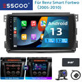 9" Android 13.0 Für Smart Fortwo 451 2005-2010 Autoradio GPS Navi BT WIFI FM SWC