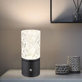 Tischleuchte Nachttischlampe Beistelllampe Schwarz-Gold LED BigLight