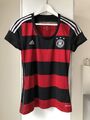 adidas DFB Auswärtstrikot Damen WM Brasilien 2014 schwarz/rot