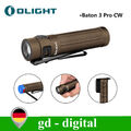 Olight Baton 3 Pro Aufladbare Taschenlampe Desert Tan USB LED Aufladbar Neu