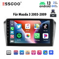 DAB+ 64GB Android 13 Autoradio CarPlay Für Mazda 3 2003-2009 GPS Nav KAM WIFI BT