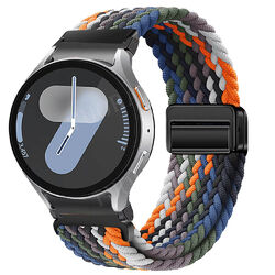 Nylon Magnet Armband Für Samsung Galaxy Watch FE/7/6/5/4 44 40mm Classic 43 47mm