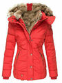 Damen Navahoo warm Winter Jacke Langer Teddyfell jacke Parka Mantel Coat Anbau *