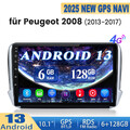 Für Peugeot 2008 2013-2017 Autoradio GPS Navi Android13 6+128G DAB+ WIFI Carplay