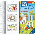 Ravensburger ministeps: Wer macht was? Mein großes Spielbuch mit 21 Magneten