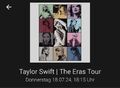 3x Vorverkaufsrecht Sitzplätze Taylor Swift 18.7.2024 Eras Tour