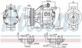 NISSENS Kompressor, Klimaanlage  für TOYOTA