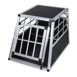 Hunde Auto Transportbox Hundetransportbox Autotransportbox 54x69x51 cm schwarz