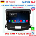 6+128G Carplay Autoradio Für Mitsubishi Outlander II CW 2005-2011 GPS BT Android