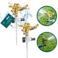 2x Rasensprenger Sprühregner Gartensprenger Rasen Regner Wassersprenger 360°