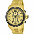 Invicta 24155 Profi Taucher Scuba Chronograph Edelstahl Goldfarben Herren Uhr