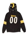 NFL TEAM APPAREL Jungen Grafik Reißverschluss Hoodie Pullover 10-11 Jahre schwarz Baumwolle XG06