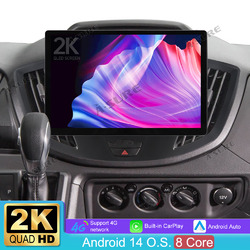 13.1" Android 14 CarPlay 8Core 4+64GB Radio GPS BT Für Ford Transit US 2015-2019