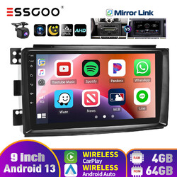 DAB+ Carplay Android 13 4+64G Autoradio GPS Cam Für Benz Smart Fortwo 451 05-10