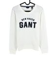 GANT Weiß Logo Rundhals Pullover Sweatshirt PULLOVER GRÖSSE S