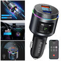 FM Transmitter Bluetooth5.0 KFZ Auto Radio MP3 Player Dual USB Ladegerät Adapter