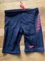 Speedo Jungen Swim Shorts Sports Logo Panel Jammer, Badehose mit Kordel, Gr. 116