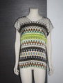 RENE LEZARD, Oversize Bluse Shirt Top, Multicolour, Gr. 40/42, 100 % Seide SALE!