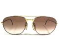 Vintage Carrera Sonnenbrille 5469 41 Braune Landschildkröte Gold Pilotenbrille W
