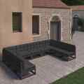 Garten Lounge Set Gartenmöbel Sofa Sitzgruppe 9-tlg. Massivholz Kiefer vidaXL