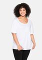 sheego Damen T-Shirt aus reiner Baumwolle