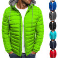 Herren Jacke Winter warme Daunenjacke Gefüllte Jacke mit Reißverschluss Outdoor*