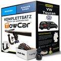 Für VW Touran Typ 1T1,1T2 Anhängerkupplung abnehmbar +eSatz 7pol 03- NEU AHK