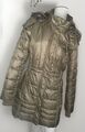 Halifax Traders Winterjacke Stepp Mantel Kunst Fell Kapuze Gr 40 / L metallic