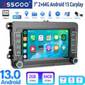 64G Android 13 Autoradio Carplay GPS Navi Für VW GOLF 5 6 Plus Touran Polo Caddy