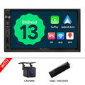 DAB+ Doppel DIN UA13 Android 13 7 Zoll Autoradio Navigation NAVI CarPlay WiFi BT