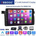 DAB+ 2+64G Für BMW E46 3er 318 320 325 9" GPS Android Autoradio Navi CarPlay KAM