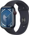 Apple Watch Series 9 (GPS + Cellular) 45mm Aluminiumgehäuse, Sportband mitternac