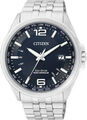 Citizen Elegant Funkuhr Uhr Herrenuhr Edelstahl Analog Datum blau CB0010-88L