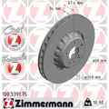 2x ZIMMERMANN Formula Z Bremsscheibe 100.3391.75