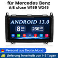 Autoradio NAVI Für Mercedes Benz A/B Klasse Viano Sprinter GPS Android 13 256GB