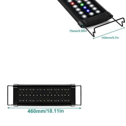 30-115cm Overhead LED Aquarium Beleuchtung mit Timer Aufsetzleuchte Vollspektrum