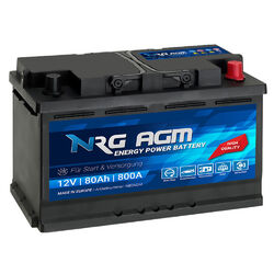 Versorgungbatterie 12V 80AH AGM GEL USV Batterie Boot Antrieb Beleuchtung Solar